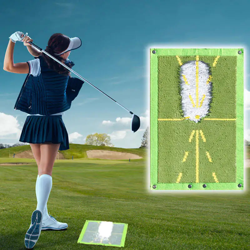 Precision Golf Training Mat: Swing Path & Detection System