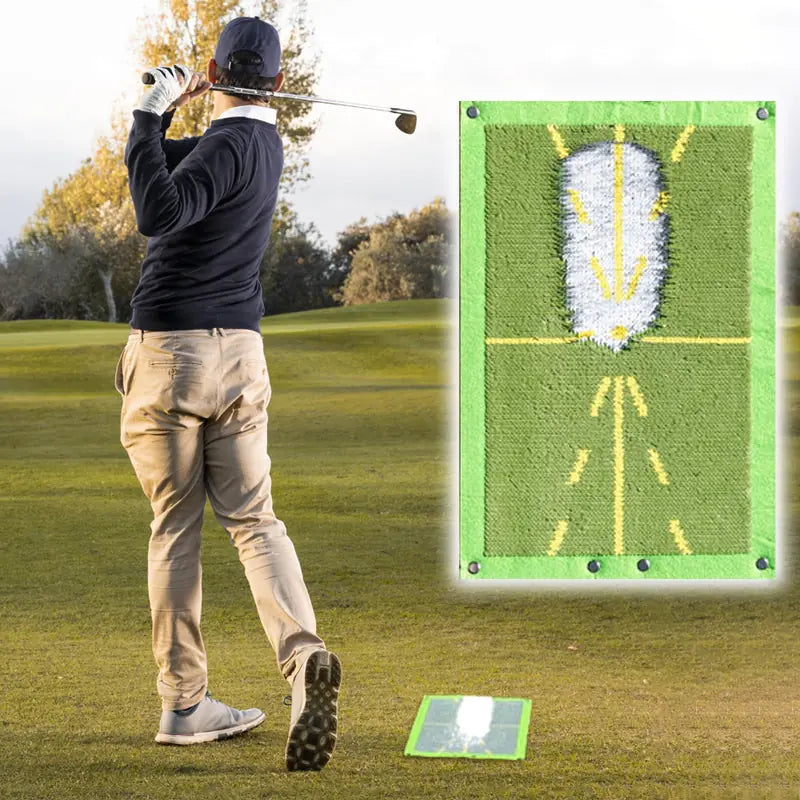 Precision Golf Training Mat: Swing Path & Detection System