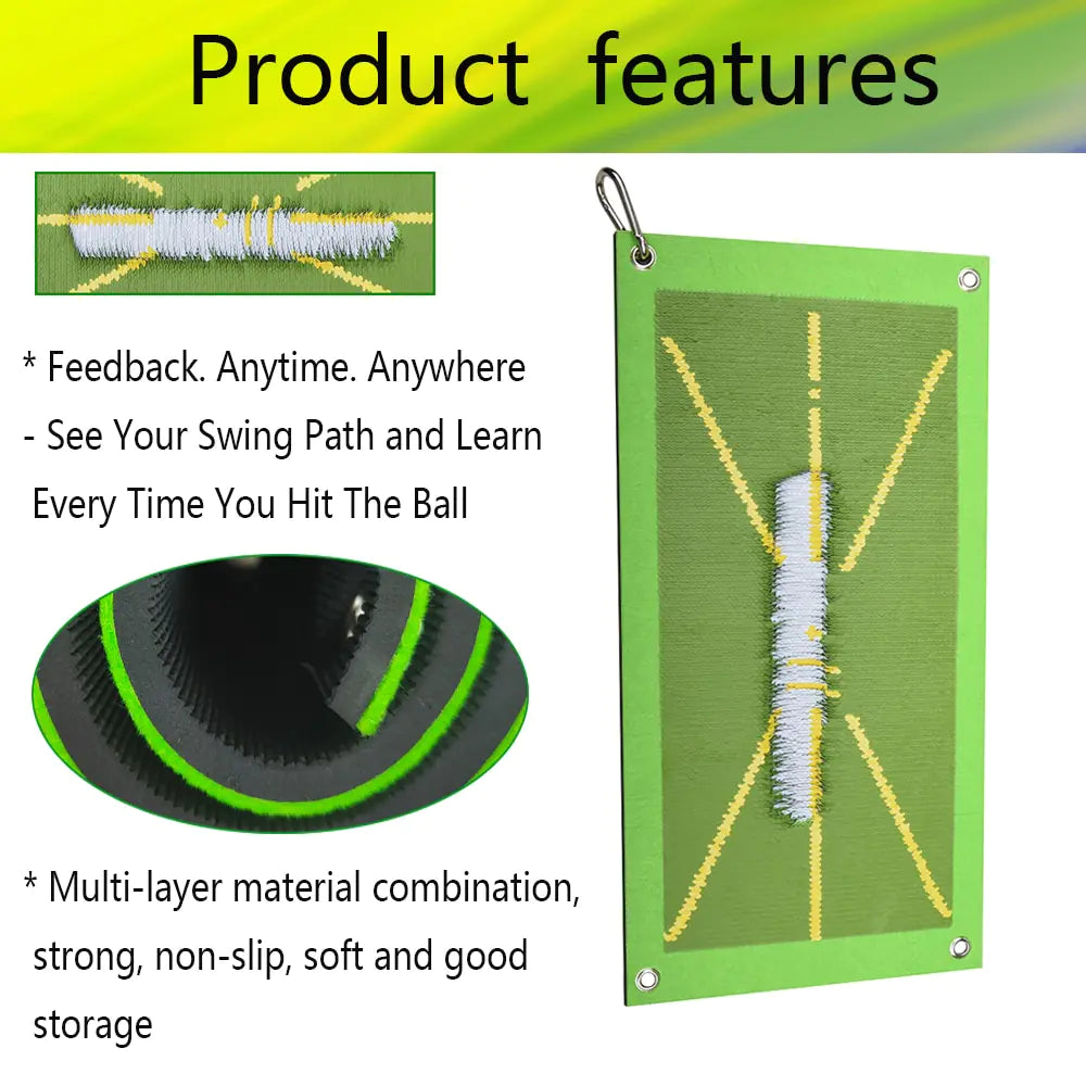 Precision Golf Training Mat: Swing Path & Detection System